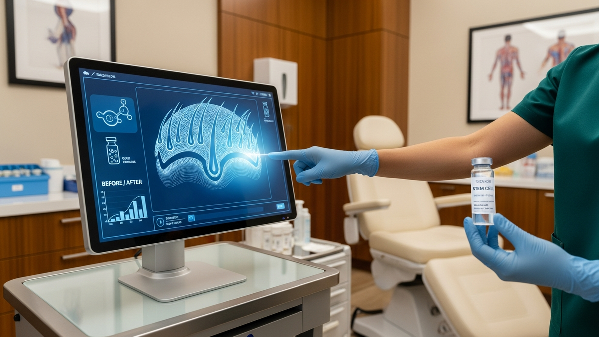 Stem cell hair loss treatment for thinning hair and scalp regeneration