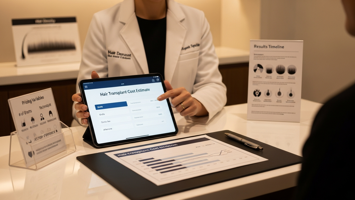 Cost for hair transplant consultation planning with graft strategy