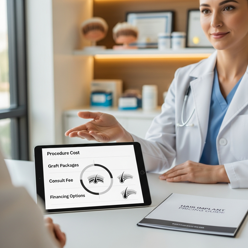 Hair transplant pricing checklist for graft count and aftercare inclusions
