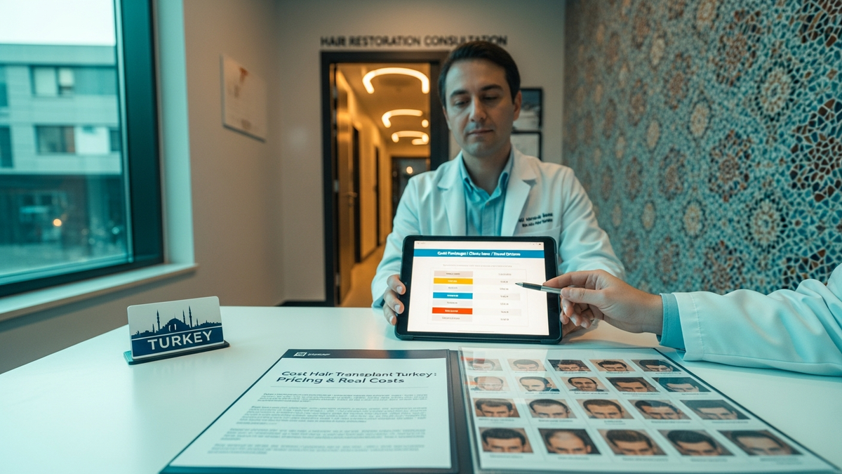 Cost hair transplant Turkey guide comparing FUE and FUT pricing factors