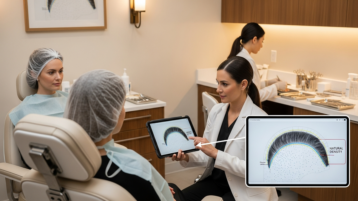 Hair transplant women exploring natural results with FUE or FUT options