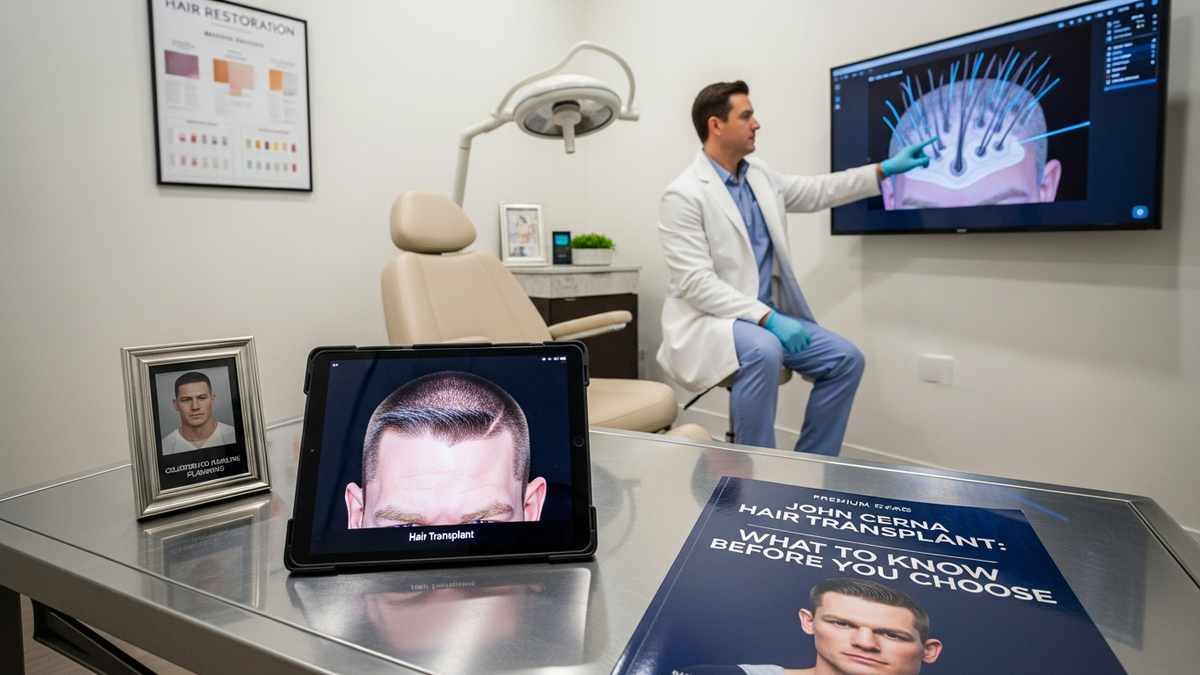 John Cena hair transplant style hairline restoration for men