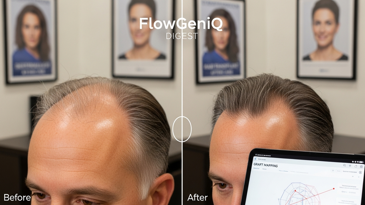 Hair transplant before and afters showing natural hairline improvement