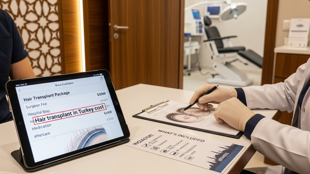 Hair transplant in Turkey cost guide with clinic consultation and graft planning