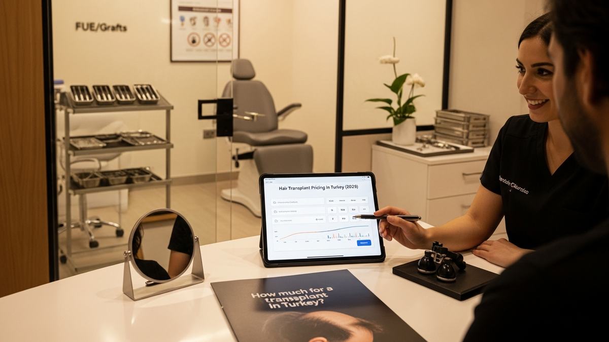 Turkey hair transplant cost comparison with clinic consultation setting