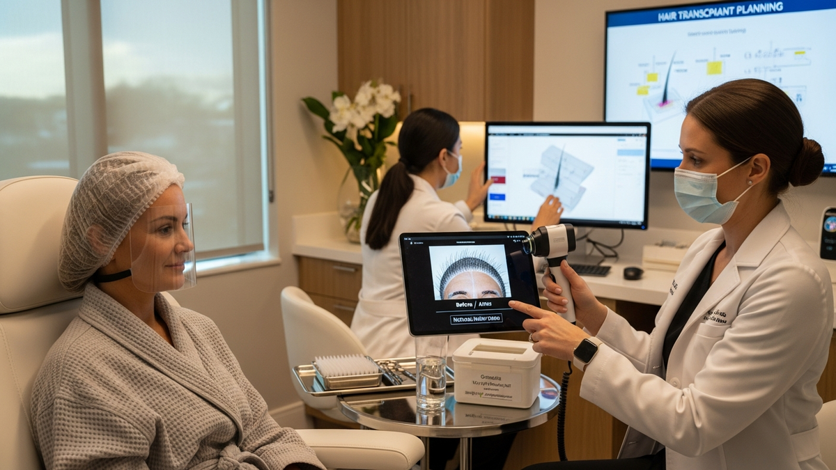 Hair transplant for ladies consultation planning natural density and part-line design