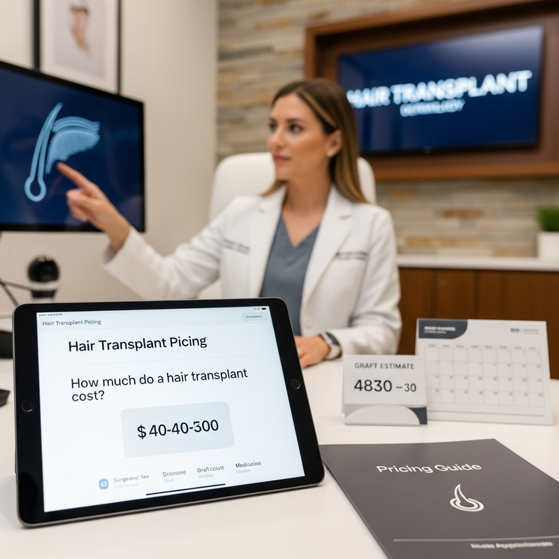 Hair transplant cost checklist for comparing FUE and FUT quotes