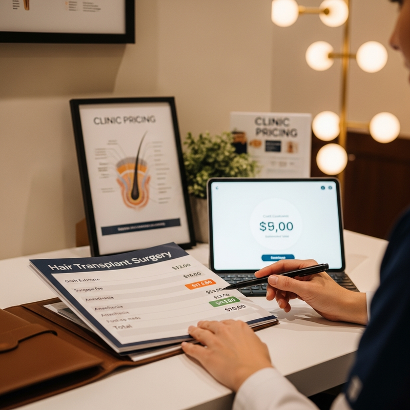 Graft-based pricing factors for how much for hair transplant surgery