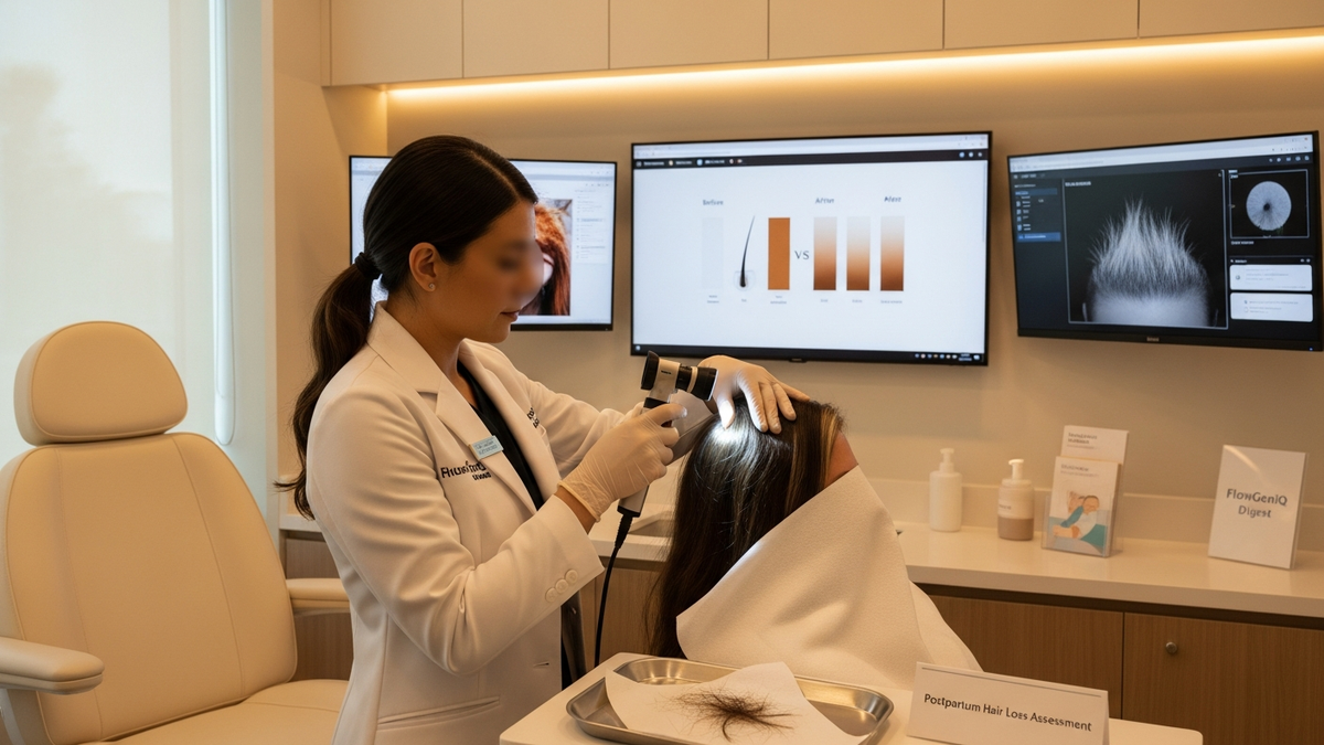 Postpartum hair loss treatment guidance for new mothers and scalp recovery