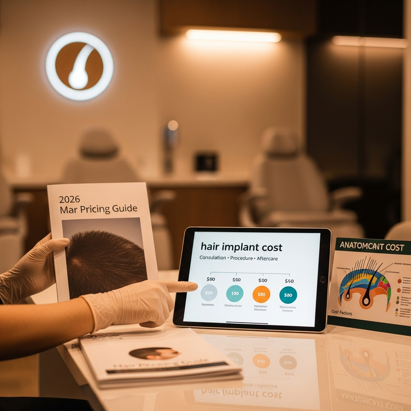 Hair implant cost checklist for comparing quotes including graft count and aftercare