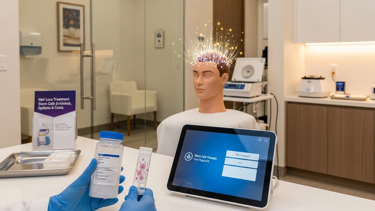 Hair loss treatment stem cell therapy for scalp regeneration planning