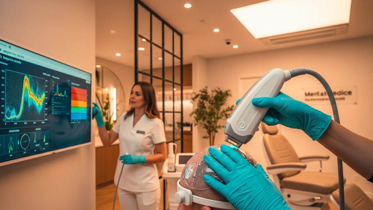 Treatment of hair growth consultation planning for thinning hair and scalp health