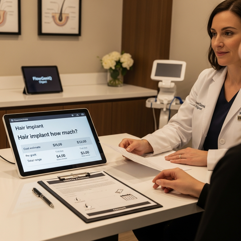 Hair transplant pricing factors for hair implant how much question