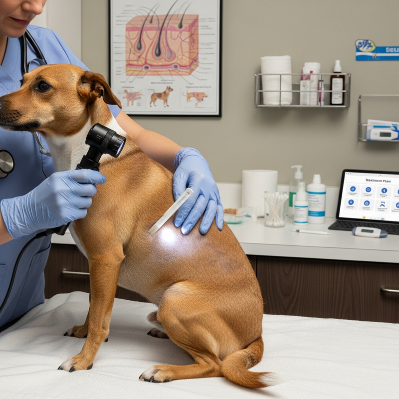 Dog coat loss diagnosis checklist for hair loss dogs treatment