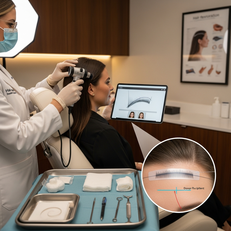 Hair transplant for ladies FUE technique overview for natural-looking density