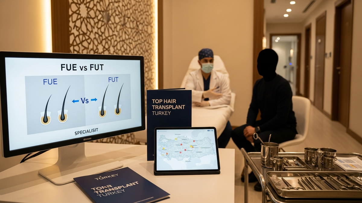 Top hair transplant Turkey consultation for FUE and FUT planning