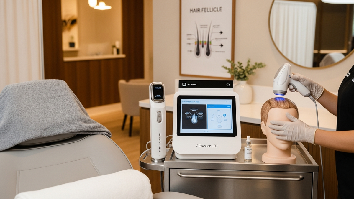 Treatment of hair loss options and consultation planning