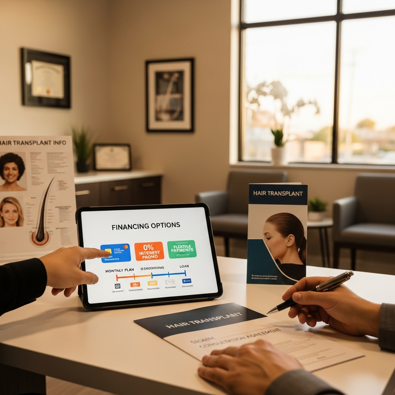 Comparing hair transplant financing options and monthly payments