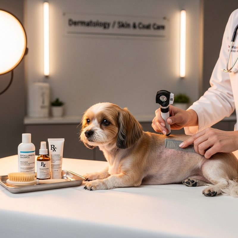 Dog hair loss treatment plan: parasite prevention and allergy support