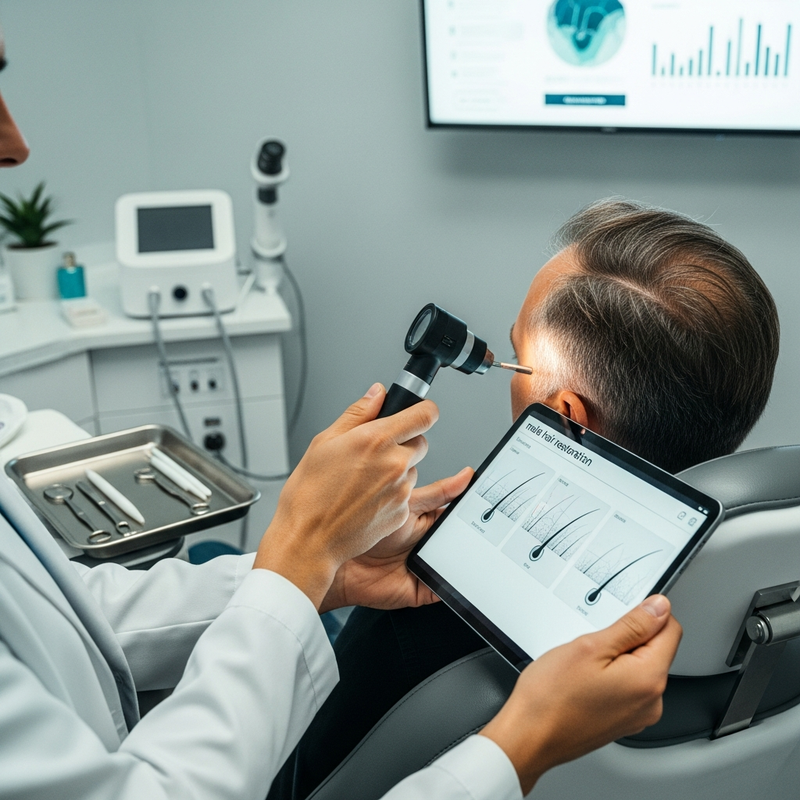 Male hair restoration results timeline for FUE and FUT hair transplant