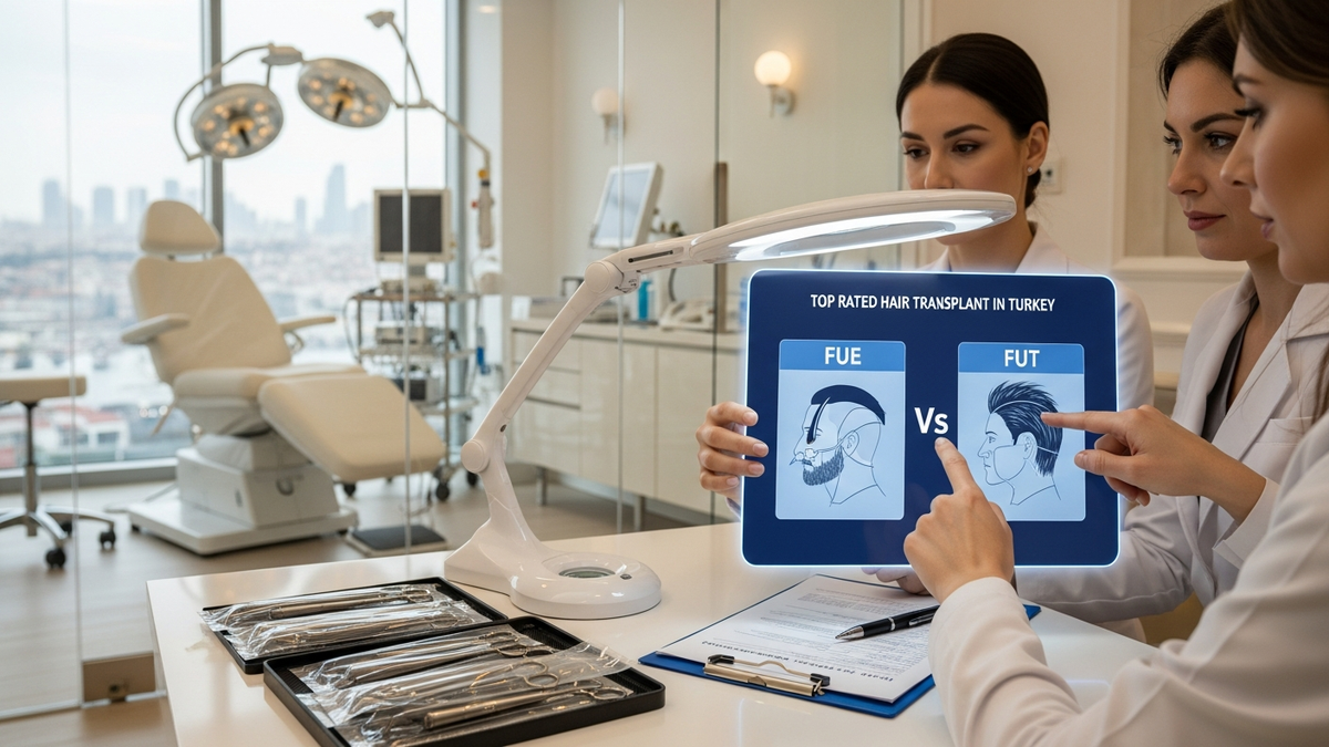 Top rated hair transplant in turkey consultation planning for FUE and FUT
