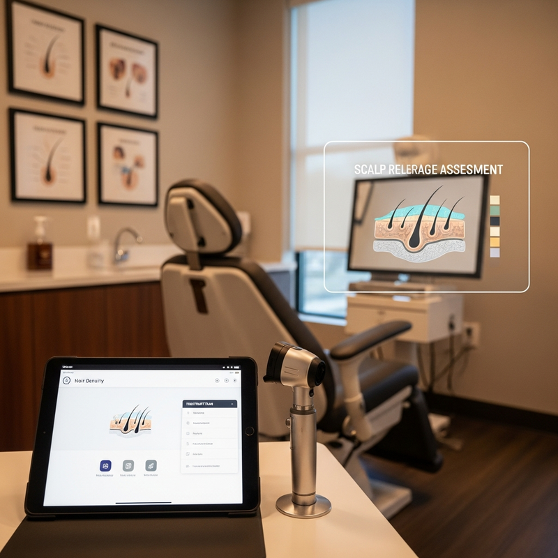 Hair loss treatment plan with medical and surgical options