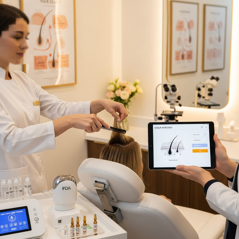 Hair loss treatment for ladies: PRP and scalp consultation plan