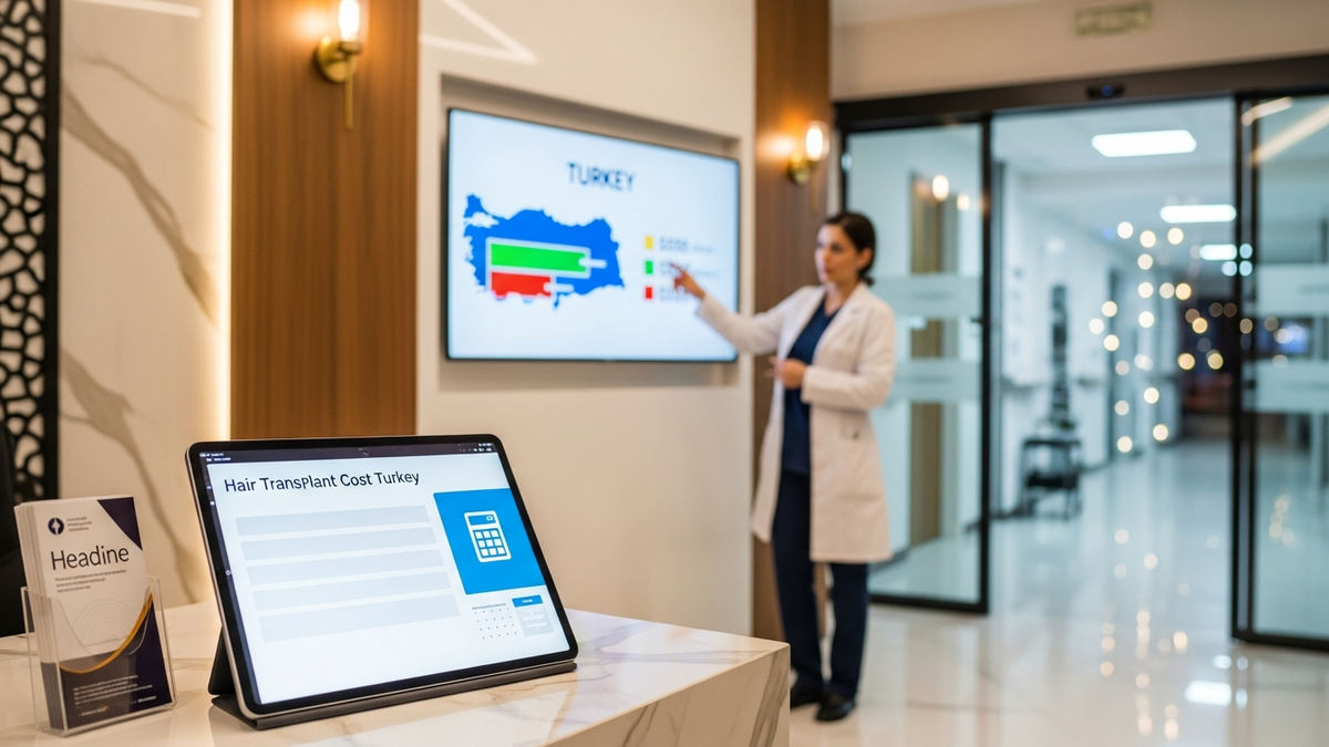 Hair transplant clinic consultation in Turkey for discussing hair transplant cost