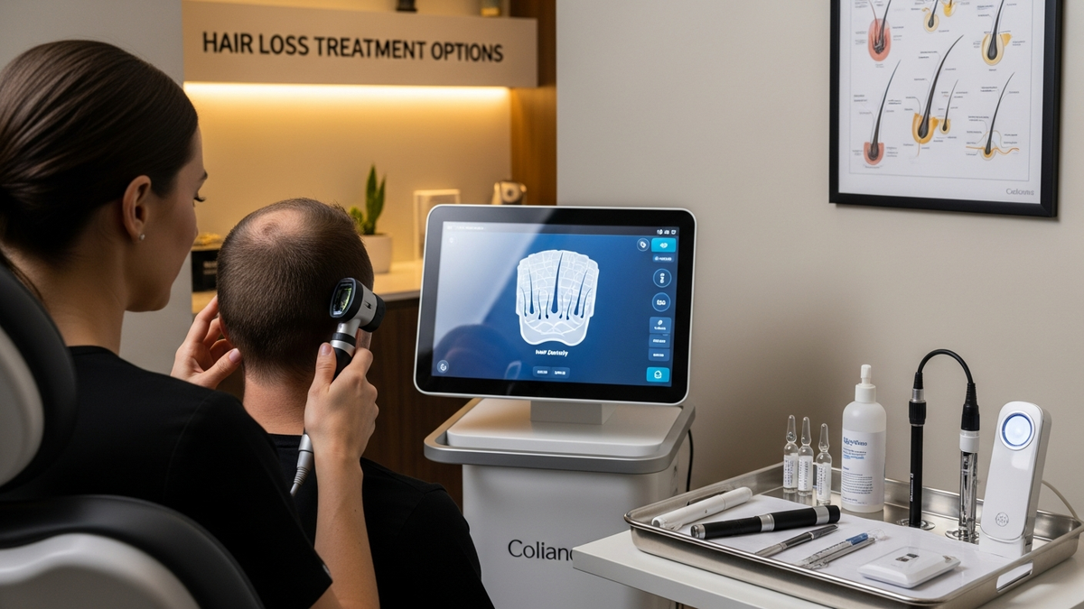 Treatment to hair loss options for regrowth and density restoration