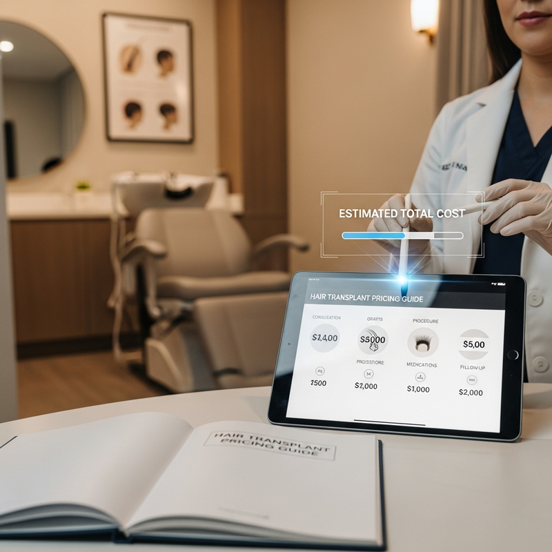 Hair transplant cost factors checklist for FUE and FUT patients