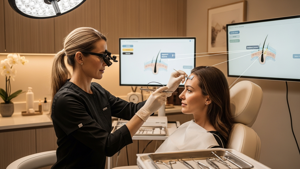 Hair implant surgery for women consultation and natural hairline planning