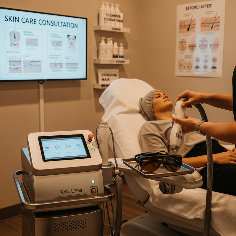Renu laser & skin care treatment planning at a Littleton medical spa