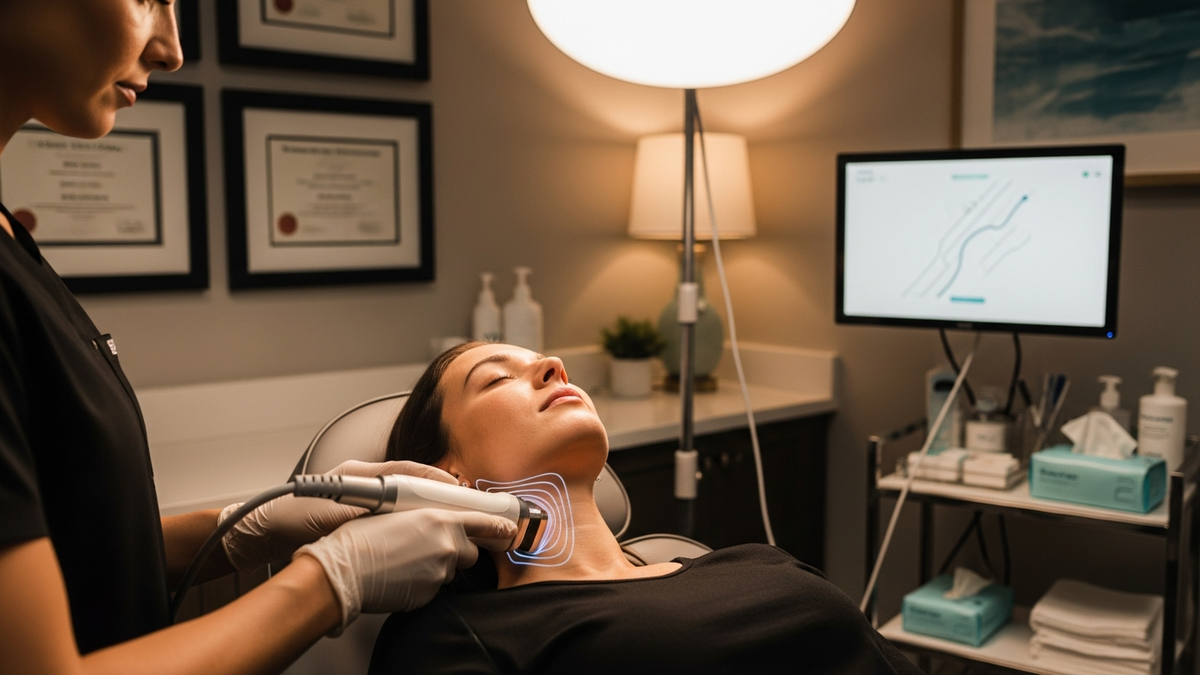 Non surgical skin tightening procedure in Littleton for firmer, smoother skin