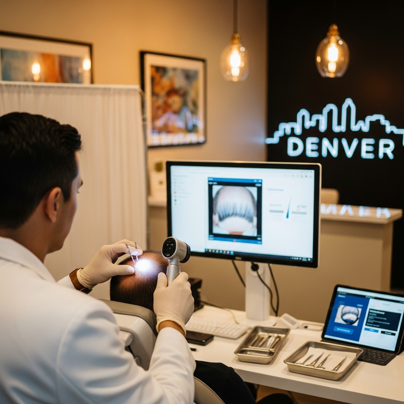 Denver hair transplant planning with surgeon and recovery timeline