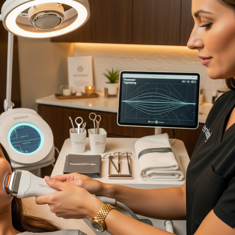 Skin tightening therapy for smoother, firmer-looking skin