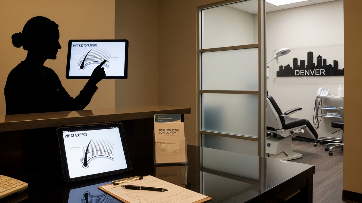 Denver hair transplant surgery consultation for natural hairline planning