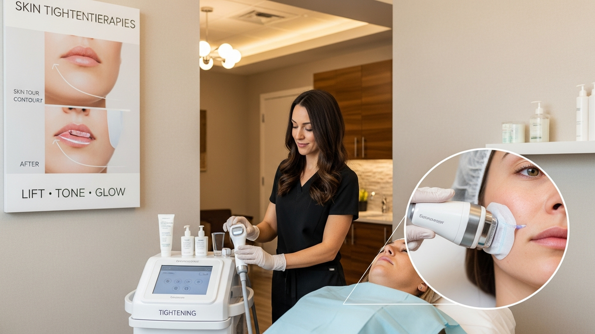 Skin tightening therapies for firmer skin and smoother texture in Littleton