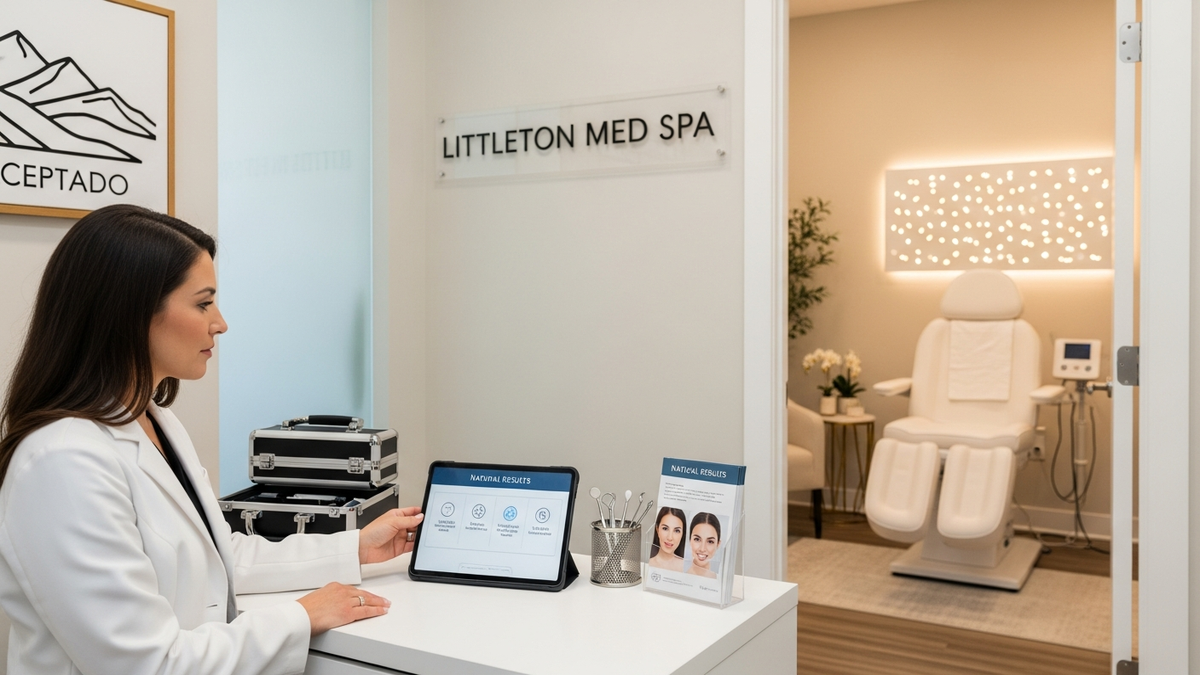 Littleton med spa patient consultation for injectables and skin rejuvenation