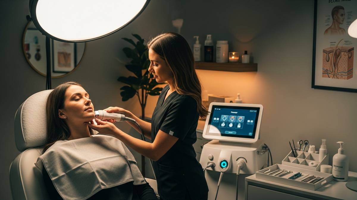 Skin tightening therapy improves facial firmness and skin texture