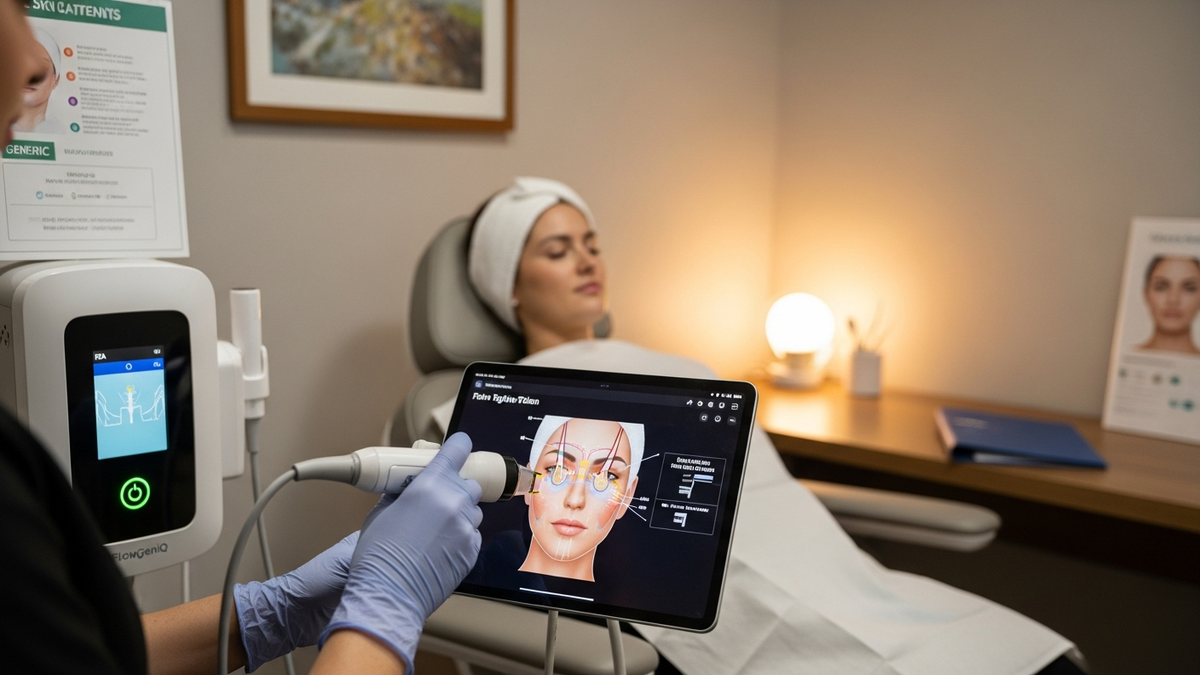 Skin tightening procedures non surgical in Littleton showing facial rejuvenation