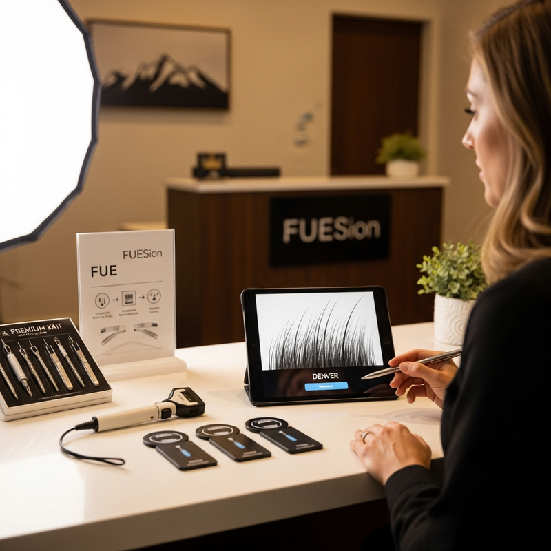 Denver hair loss treatment options at FUEsion Hair Clinics