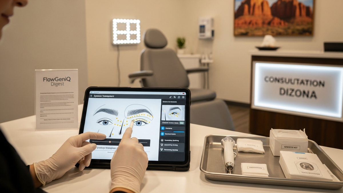 Eyebrow transplant Arizona guide featuring natural-looking eyebrow restoration and facial hair transplant planning