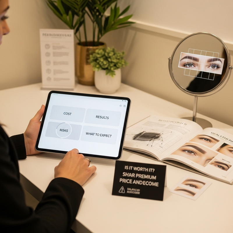 Eyebrow transplant result planning card: is eyebrow transplant worth it for natural density and symmetry