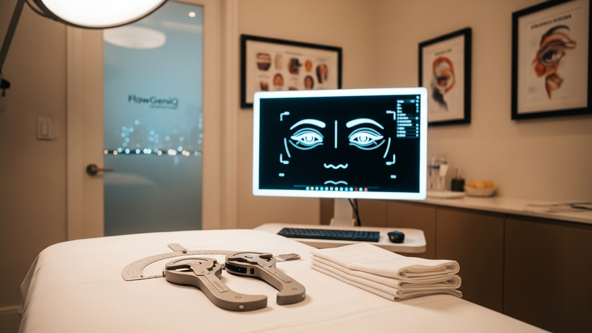 Beverly Hills blepharoplasty consultation with a surgeon reviewing upper and lower eyelid anatomy for natural eye rejuvenation