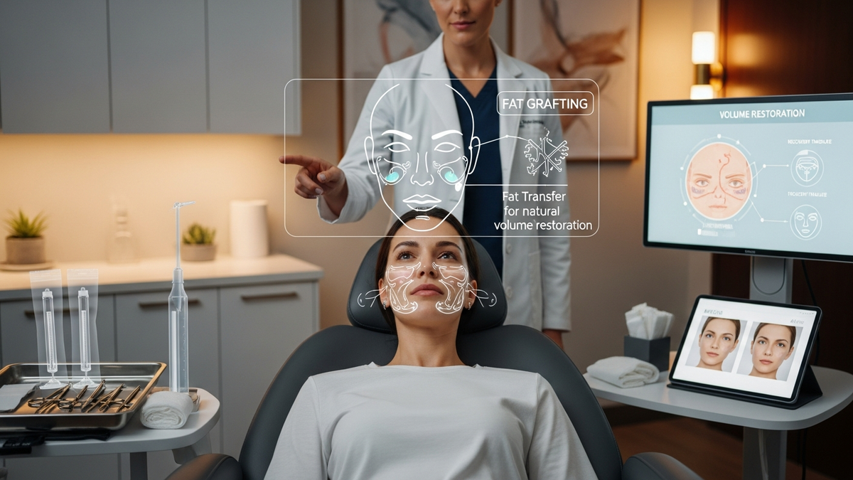 Fat grafting on face consultation in Beverly Hills—surgeon discussing natural-looking facial volume restoration