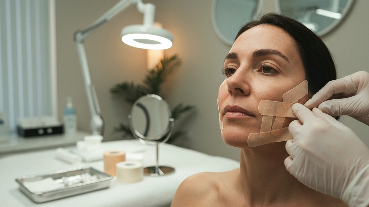 Taping Face Facelift: What It Is, Benefits, Risks, and How to Get a Natural-Looking Result - landscape image