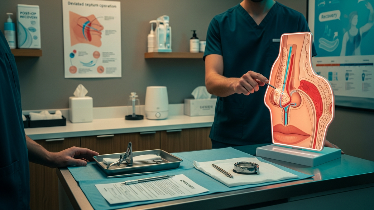 The Complete Guide to Deviated Septum Operation (Septoplasty & Recovery) - landscape image