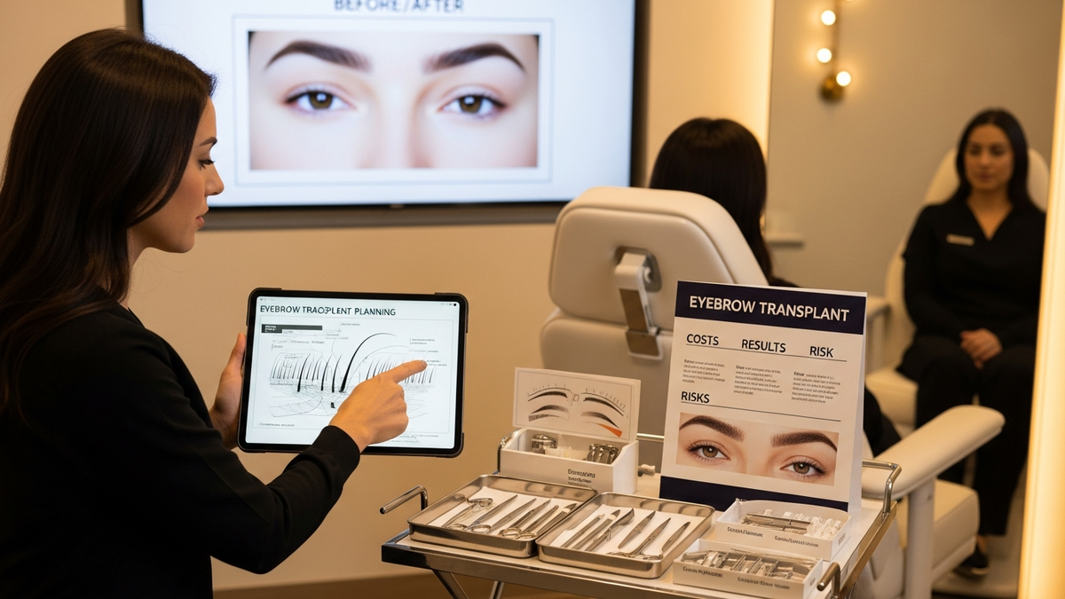 Eyebrow transplant consultation: natural eyebrow restoration planning for a balanced, youthful facial look