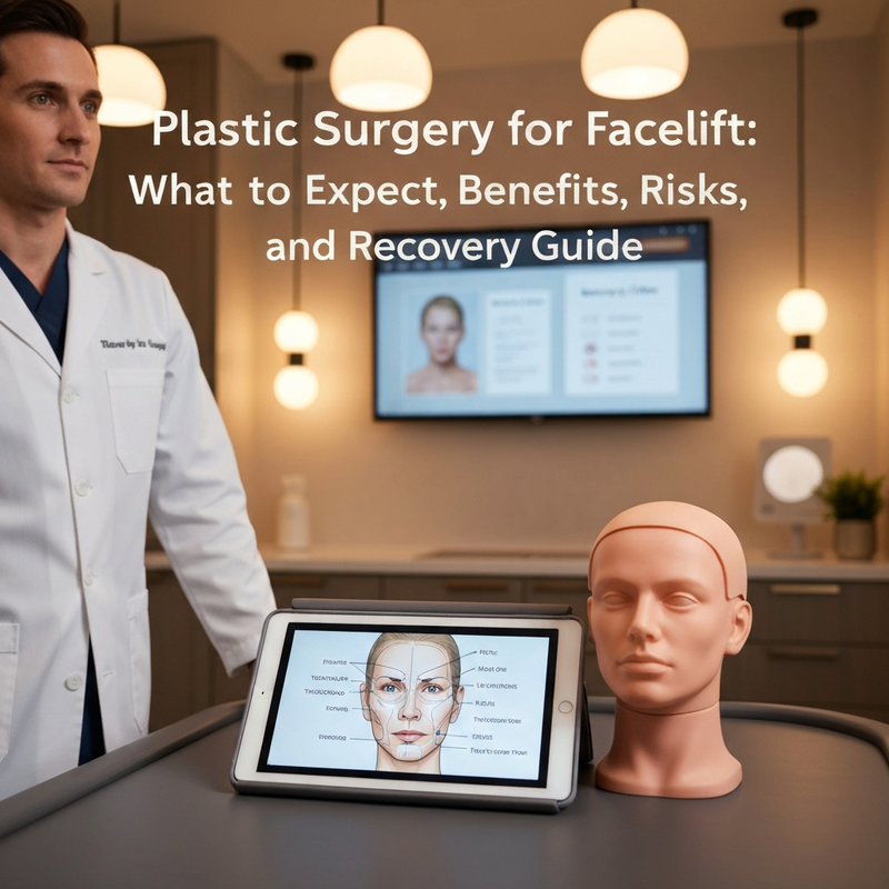 Plastic Surgery for Facelift: What to Expect, Benefits, Risks, and Recovery Guide - square image