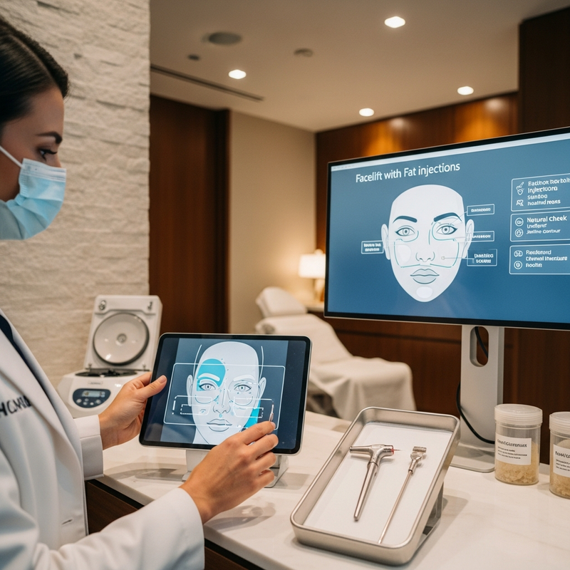 Facelift with Fat Injections: Natural-Looking Facial Rejuvenation in Los Angeles - square image